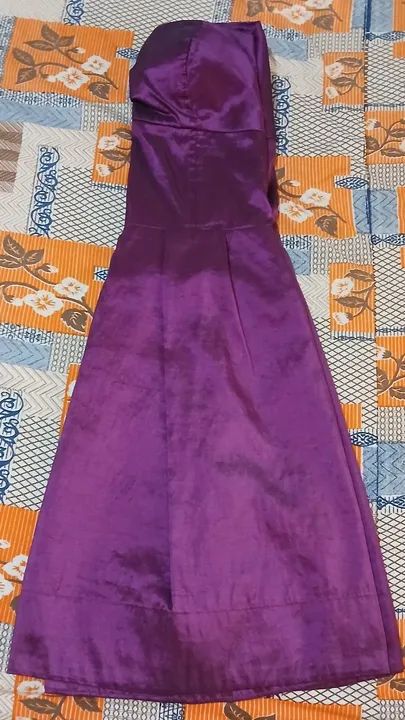 Vestido roxo sem alças - Foto 2