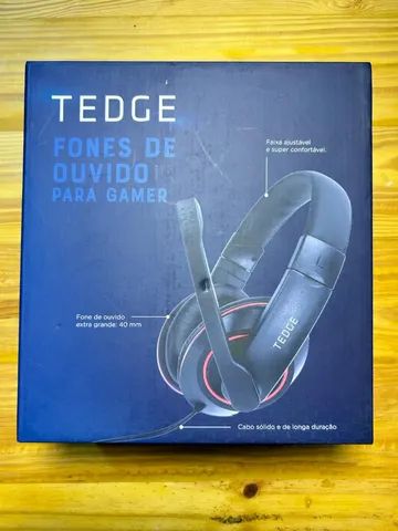 Fone De Ouvido Headset Gamer Com Microfone Entrada P2 Tedge - Foto 5