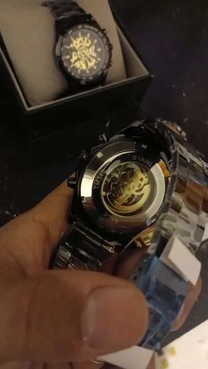 Relógio Automático Masculino - Design Elegante - Foto 6