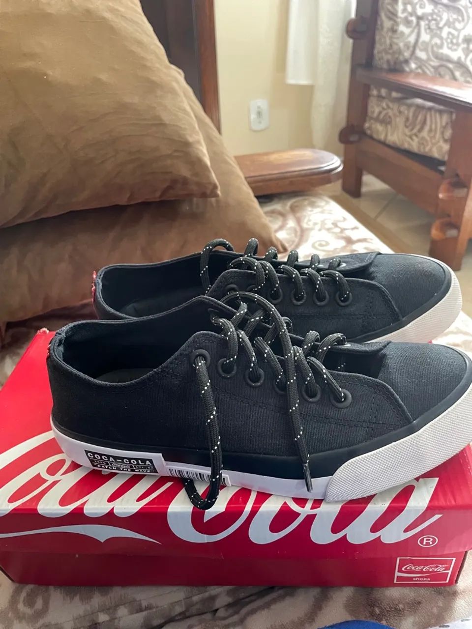 Tênis Coca-Cola Preto - Novo - Foto 5