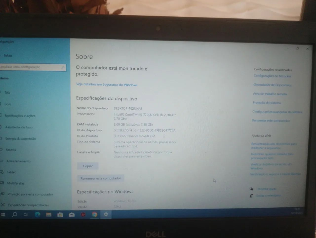 notebook Dell com dois monitores  extendidos para melhorar seu desempenho no trabalho - Foto 3