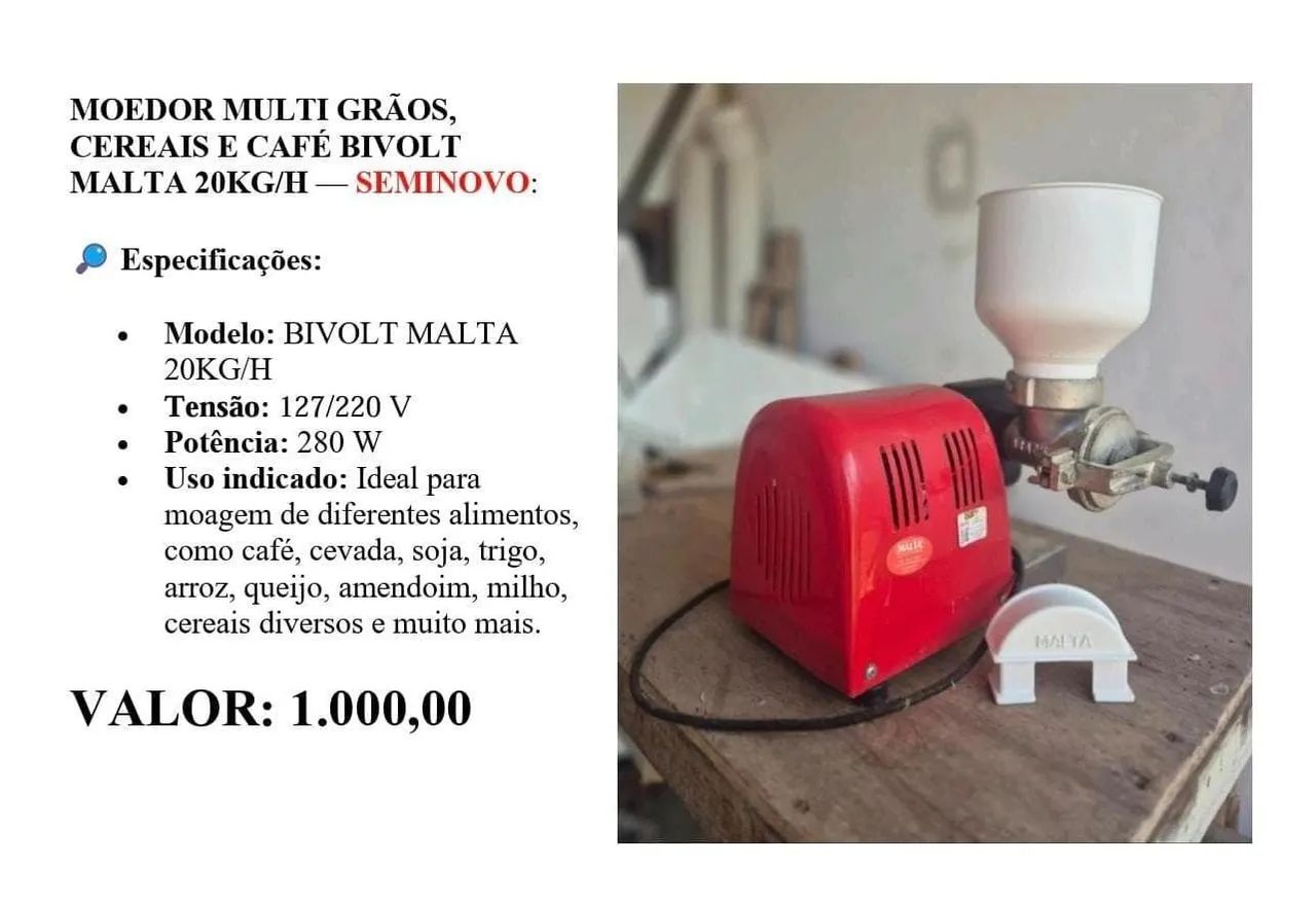 MOEDOR DE GRAOS E CARNES - Foto 5