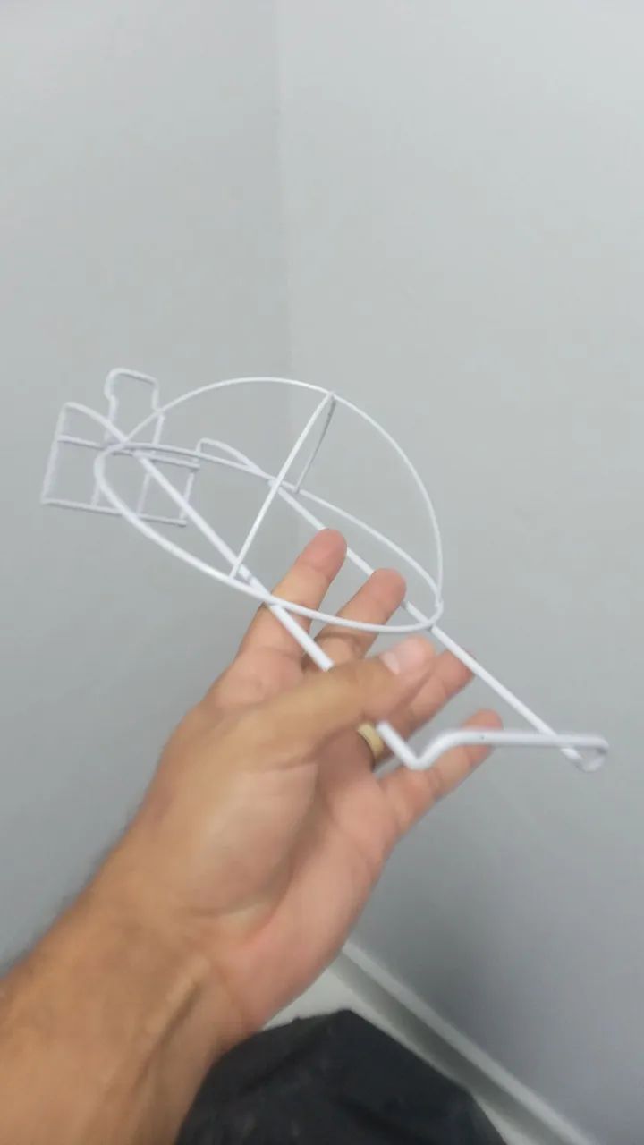 Expositor de metal para roupas