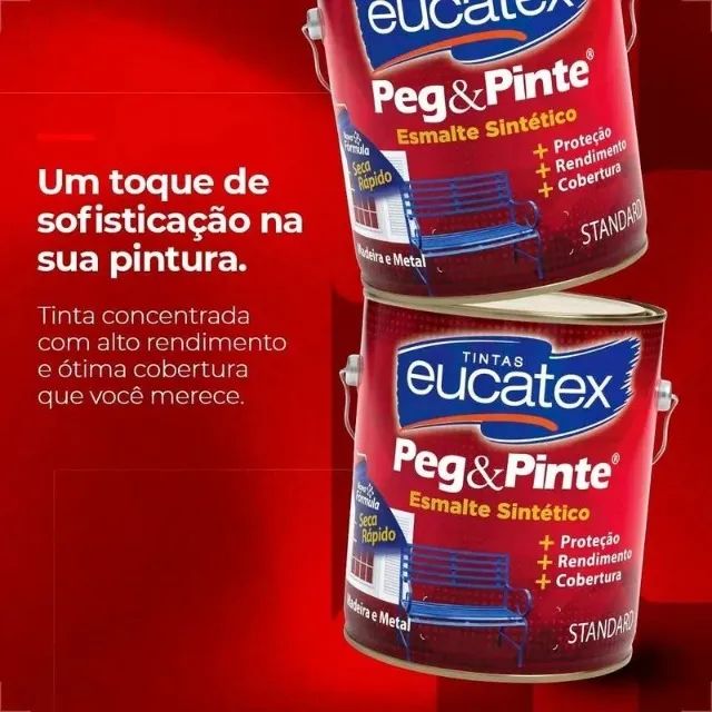 eucatex tintas esmalte sintético cinza medio brilhante - Foto 2