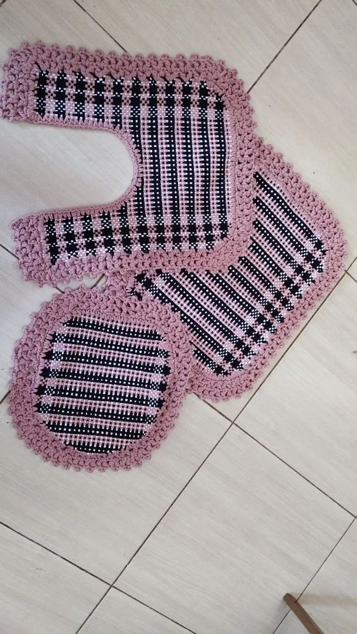 Tapetes de malha puro algodão super reforçado  - Foto 6