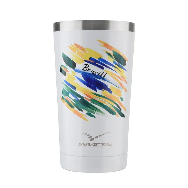 Copo Térmico 500ml Edição Especial Brasil - Invicta + Gravação do Nome