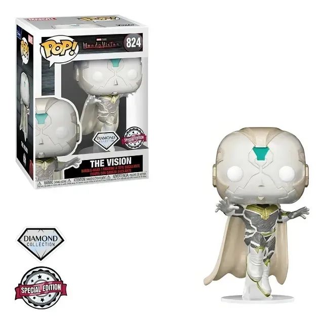 FUNKO POP MARVEL - WANDAVISION: THE VISION #824 (DIAMOND COLLECTION - EXCLUSIVE)