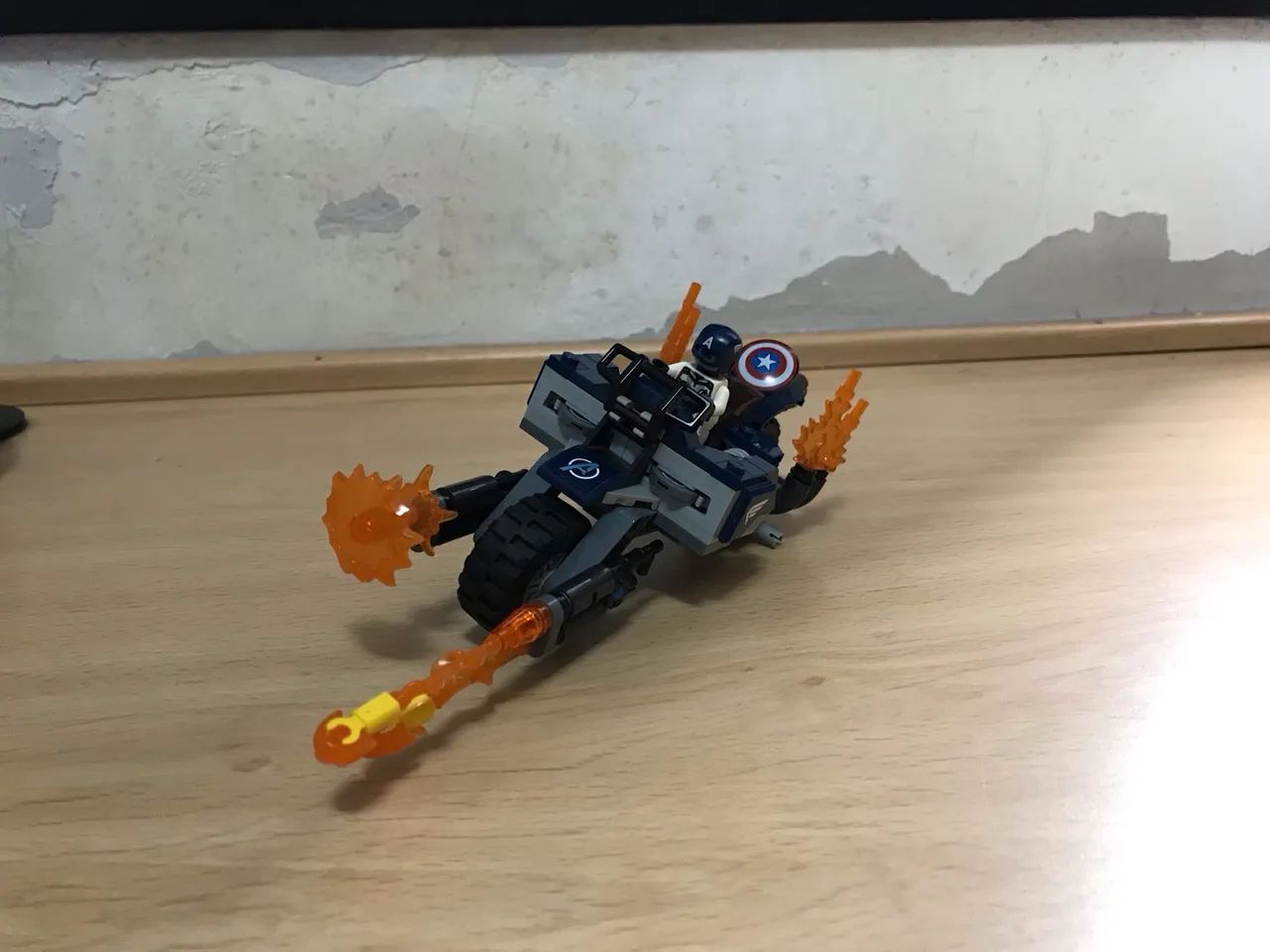 LEGO 76123 Capitão América Avengers Outriders attack - Usado, Completo e Original - Foto 5