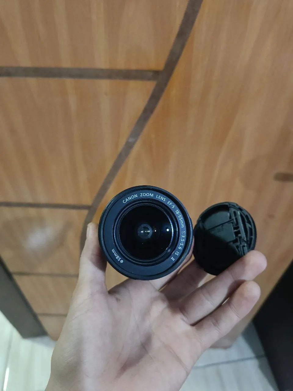 Lente Canon EFS 18-55mm aceito troca  - Foto 4