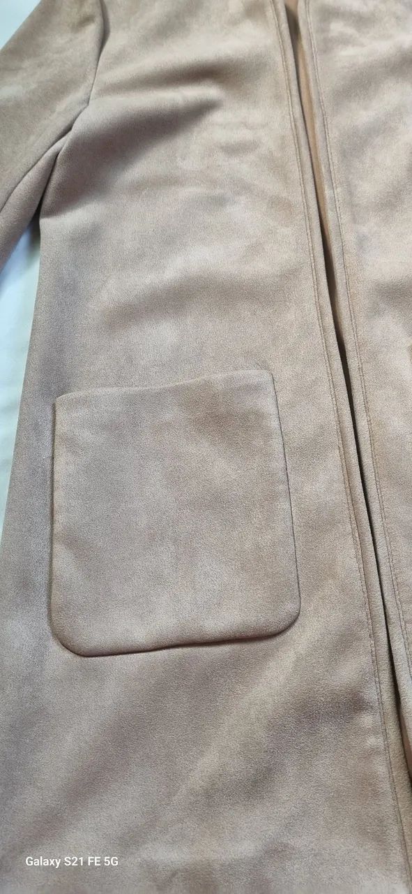 Casaco longo suede 38 uma graça - Foto 4
