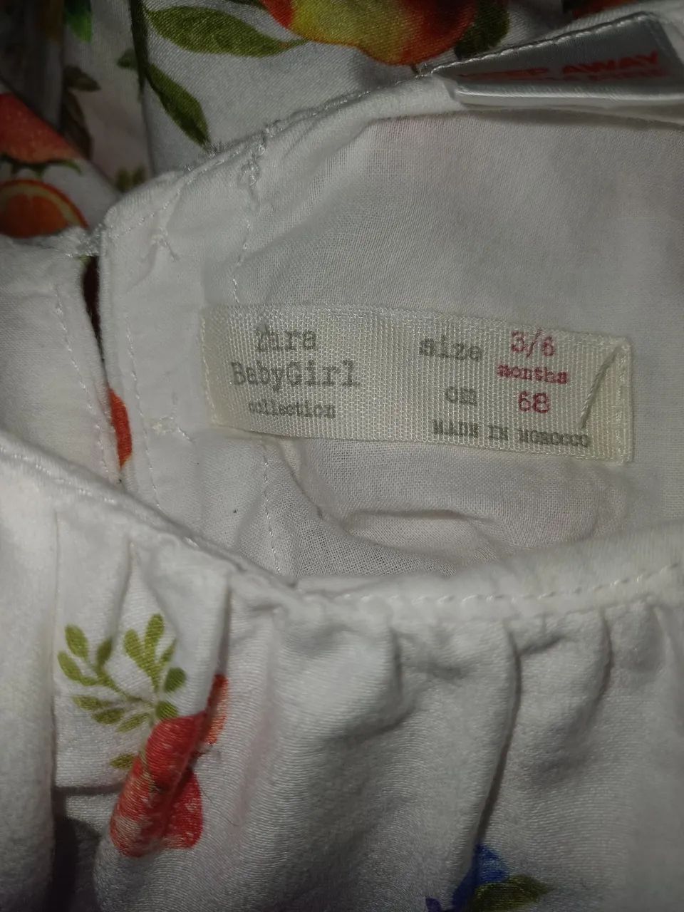 Vestido Infantil Zara baby Floral Frutas - Foto 3