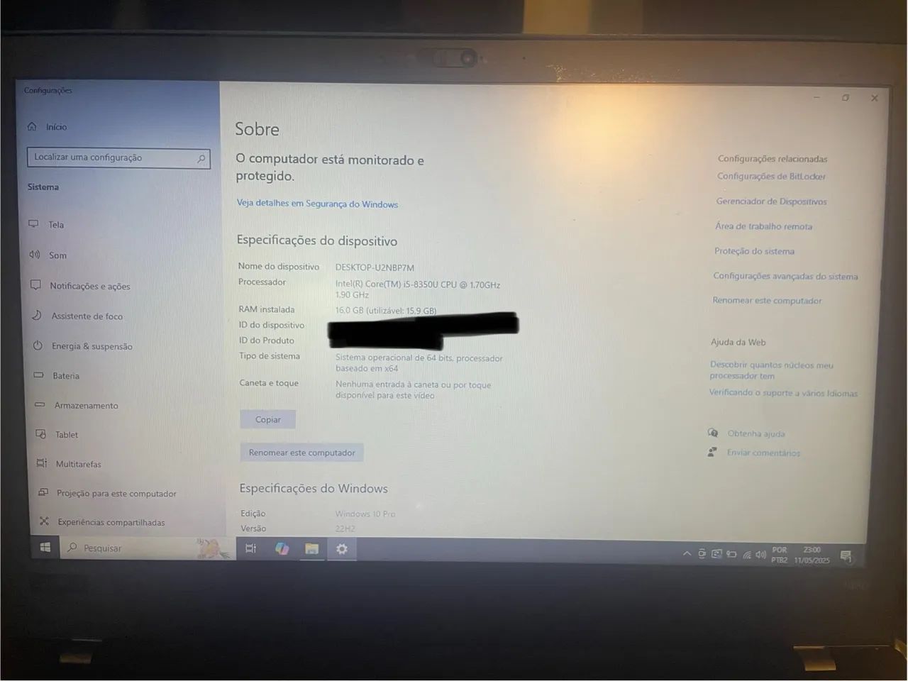 Notebook Lenovo T480