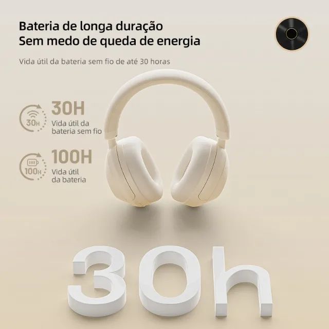 Fone de Ouvido Estéreo Bluetooth da Basike (Novo) Super Confortável - Foto 6