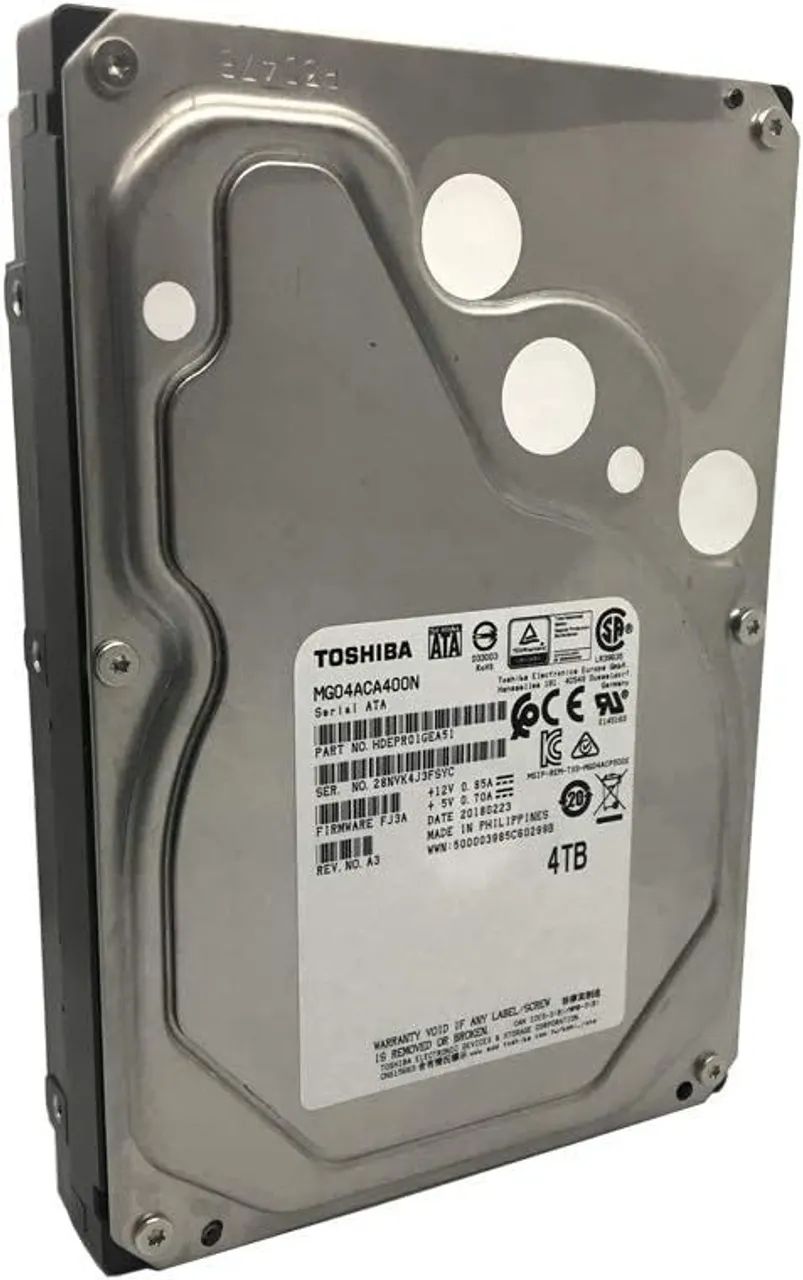 Hd Toshiba 4tb Sata 7200 3,5 MD04ACA400 - Armazenamento - Campus