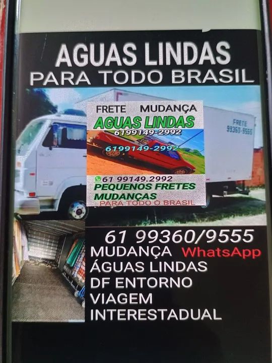 Pequenos fretes mudança Águas lindas
