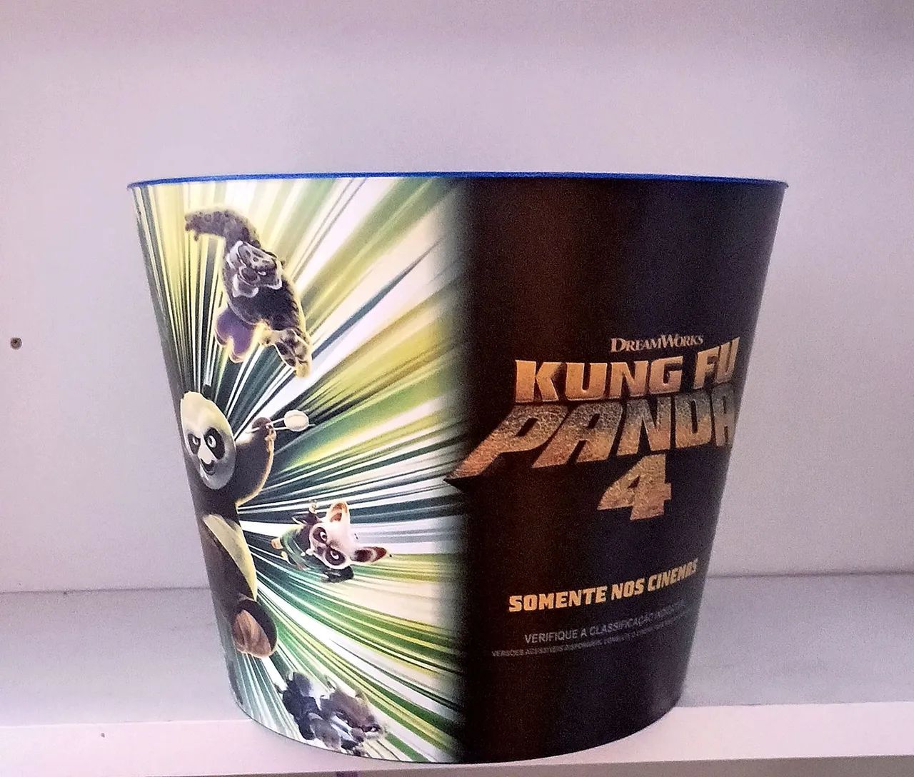 Kit balde card cartão Kung Fu Panda gato de botas trolls chefinho Cinemark Cinépolis geek - Foto 3