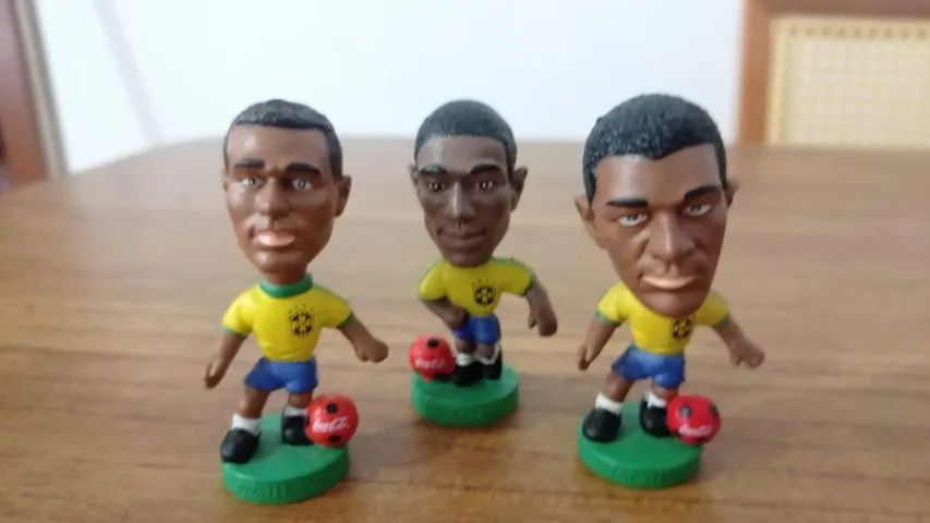 lote mini craque coca-cola djalminha / deníson / júnior baiano