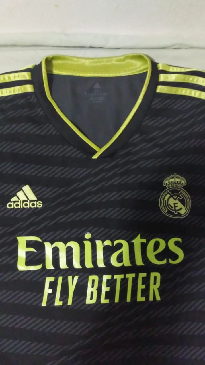Camisa Real Madrid Preta 22/23 Adidas 2GG - Foto 2