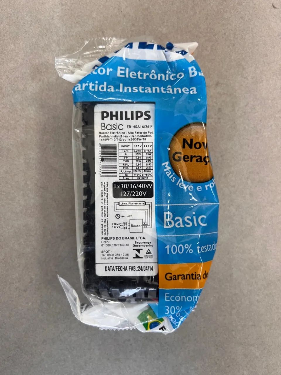 Reatores Eletrônicos Philips - 1x30/36/40w / 2x36/40w bivolt - Foto 2