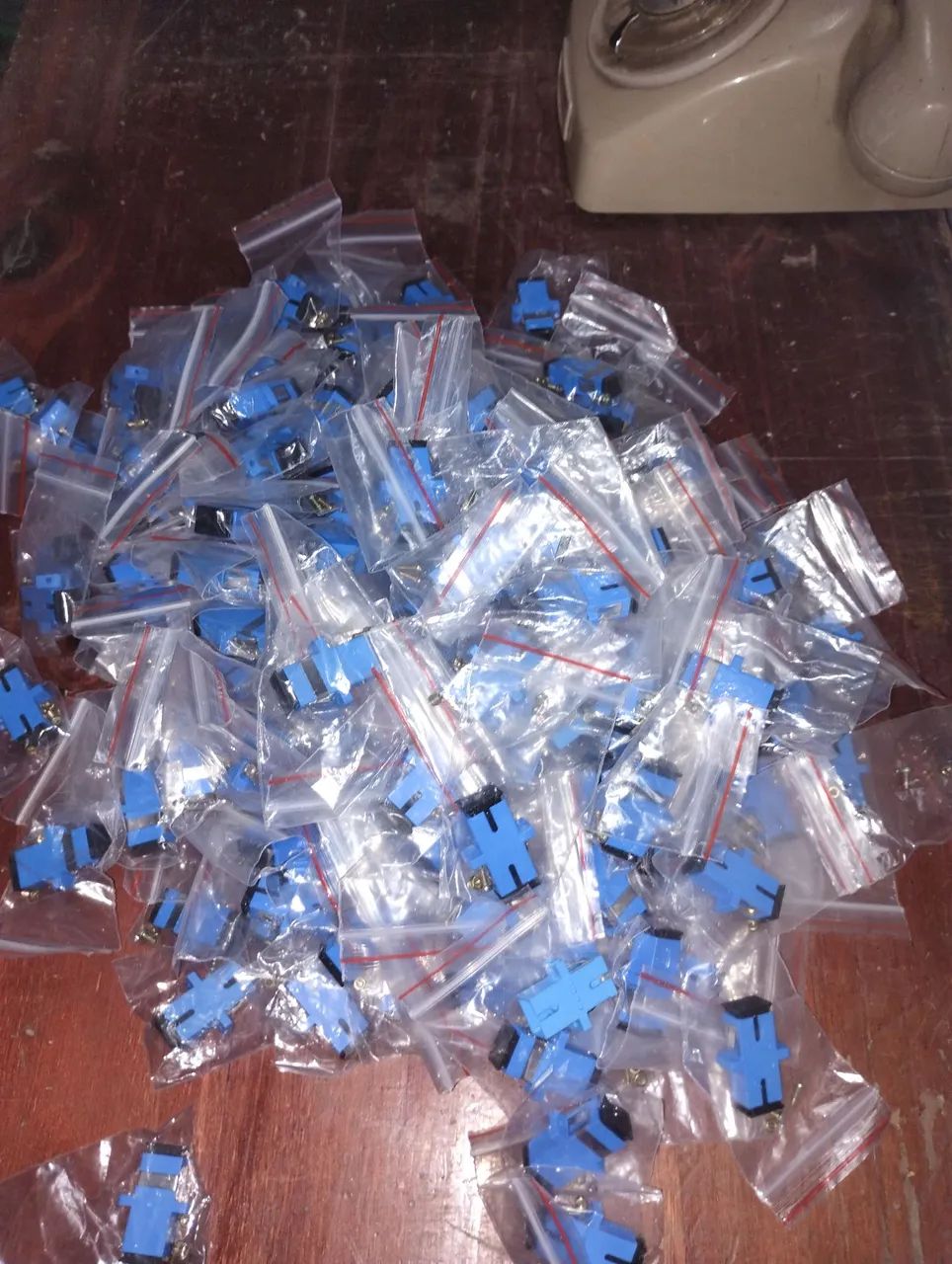 Acoplador Ótico Sc/pc Sx - Sm (100Unid) Adaptador Com Aba<br> - Foto 3