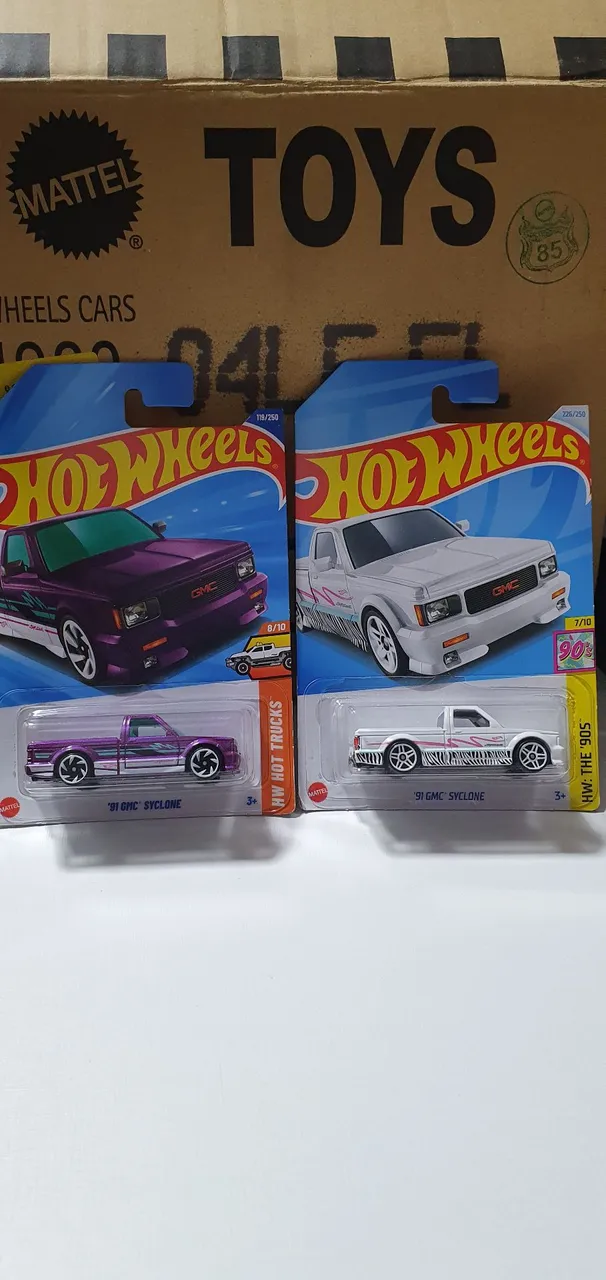 Dupla Hot Wheels 91 GMC Syclone