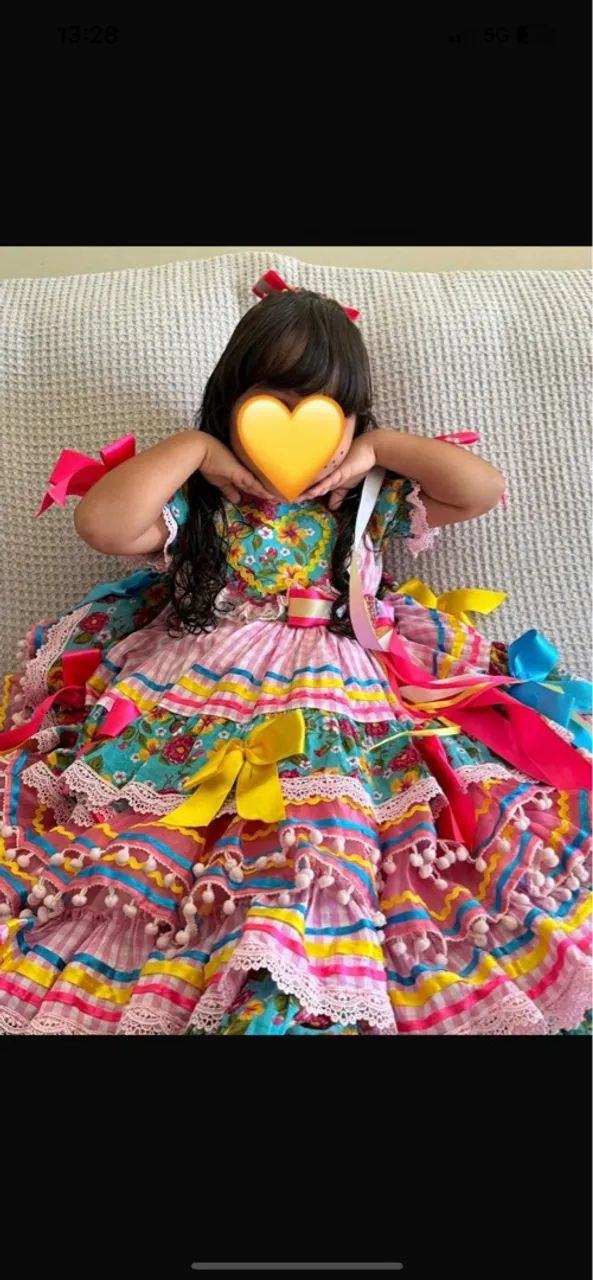 ALUGO VESTIDO DE QUADRILHA TAM 4/5/6/ - Foto 4