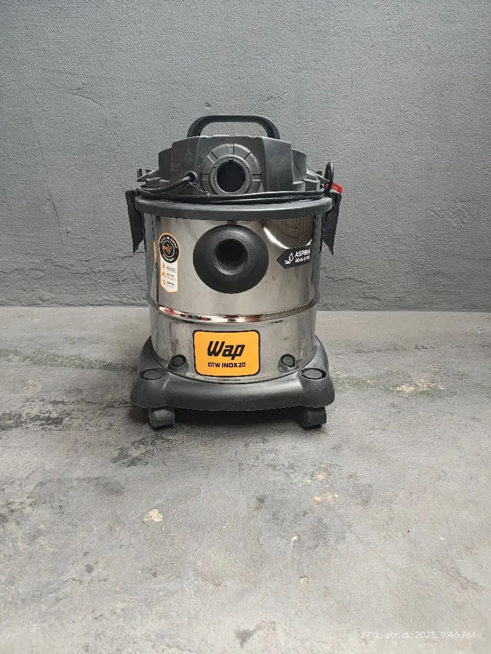 Aspirador de Pó Industrial Wap Gtw Inox 20