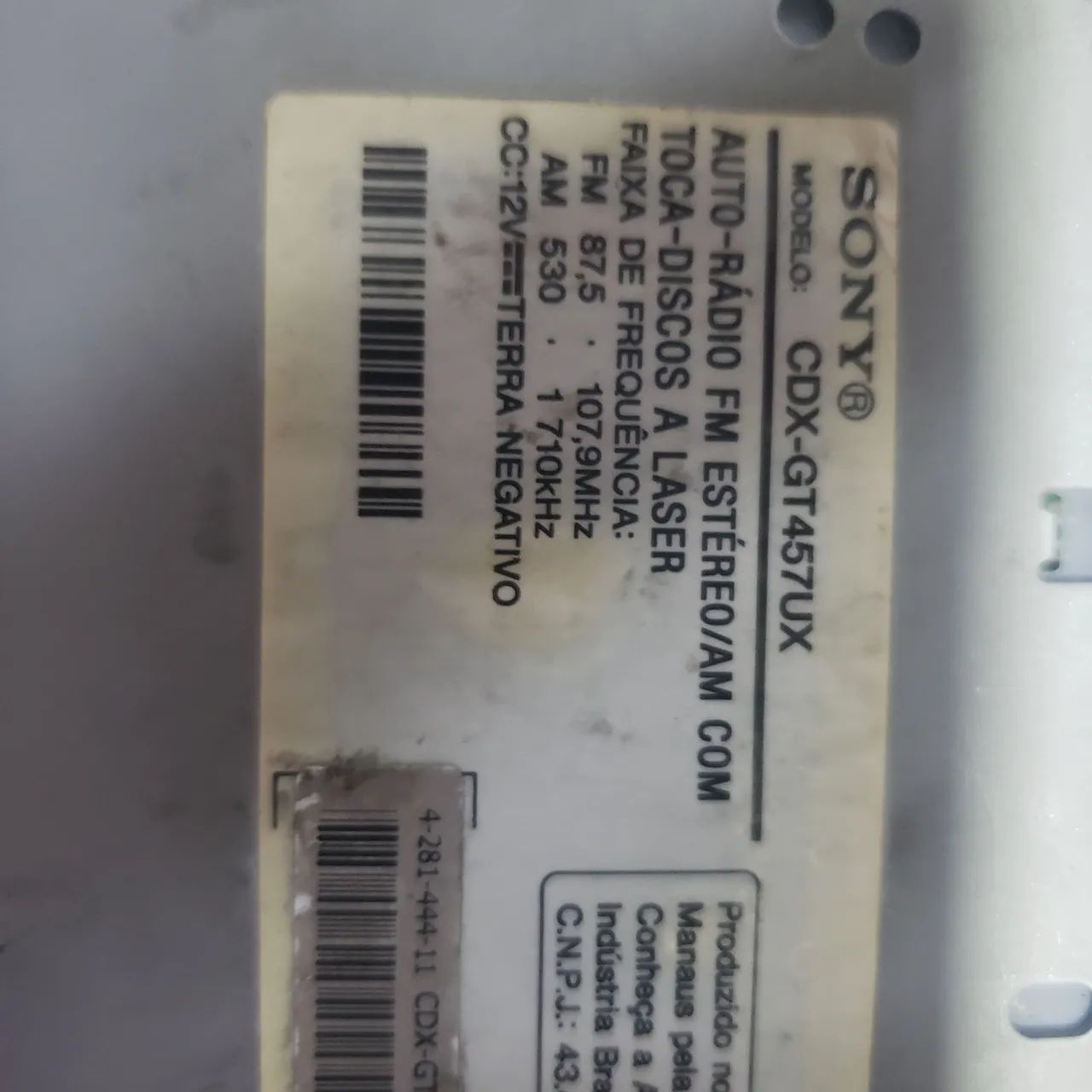 Som automotivo Sony CDX-GT457UX - Foto 3