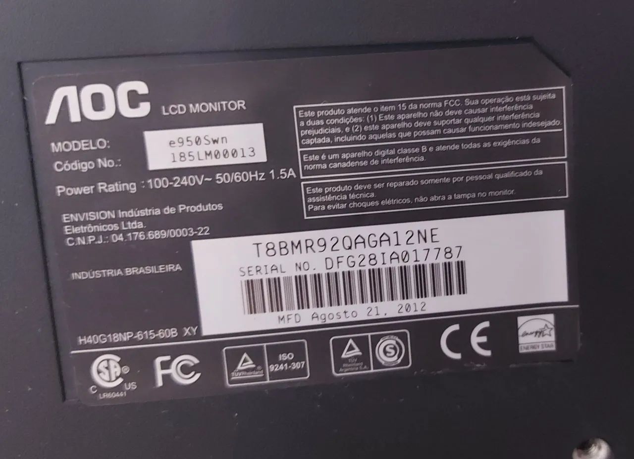 Monitor AOC 18,5" - Foto 3