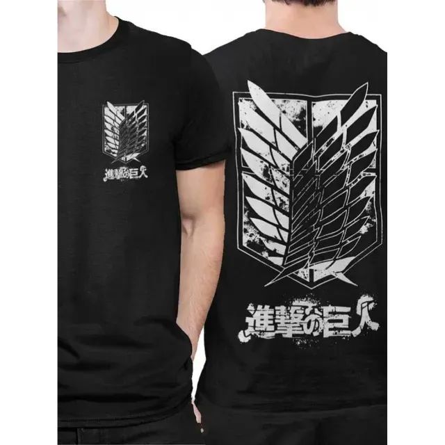 CAMISETA TROPA DE EXPLORAÇÃO ESCUDO - ATTACK ON TITAN