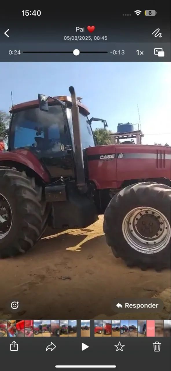 Trator Case Magnum 240 - Piloto Automático 