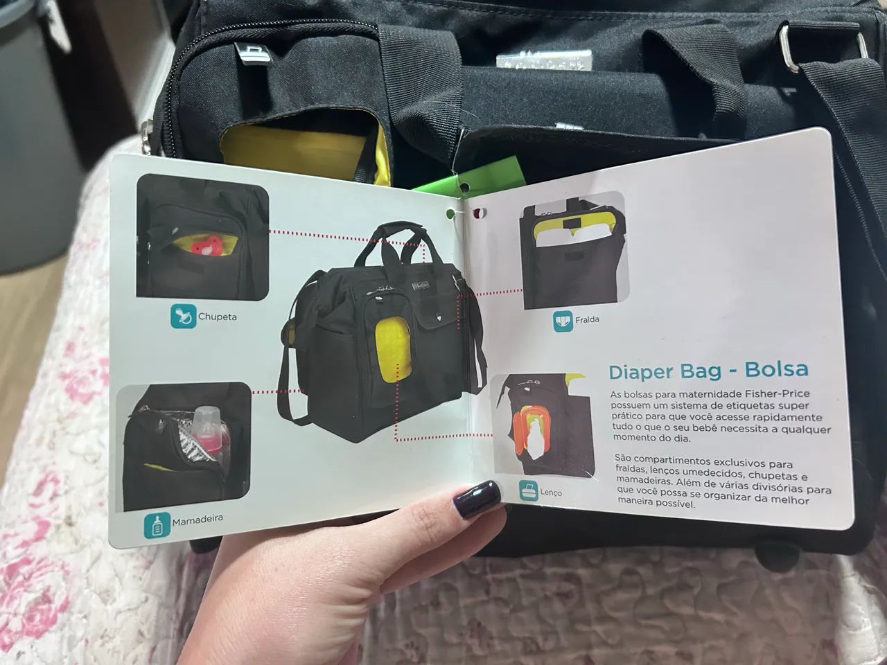 Bolsa maternidade fisher price nova  - Foto 3