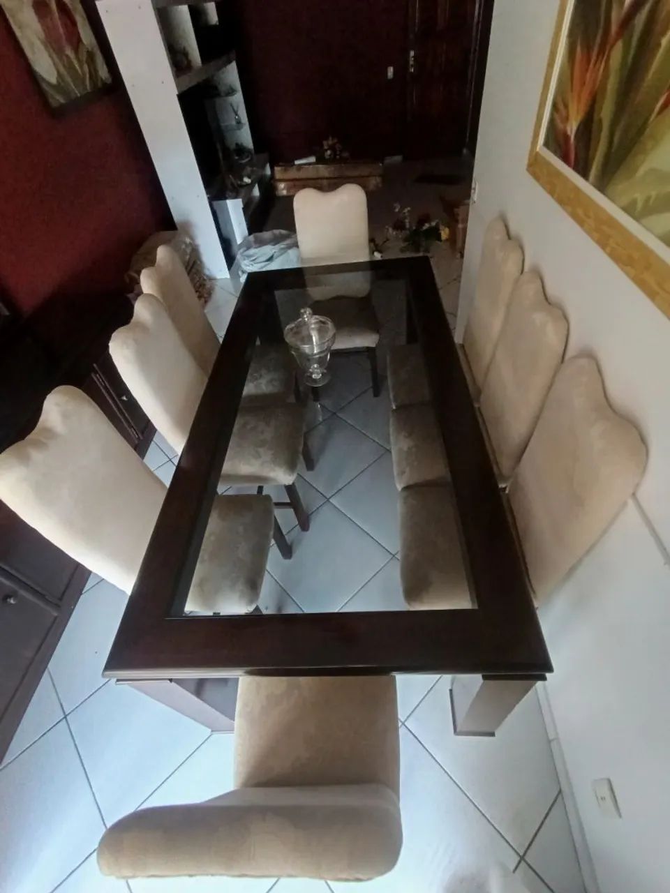 Mesa de Jantar + buffet+ espelho em madeira  - Foto 3