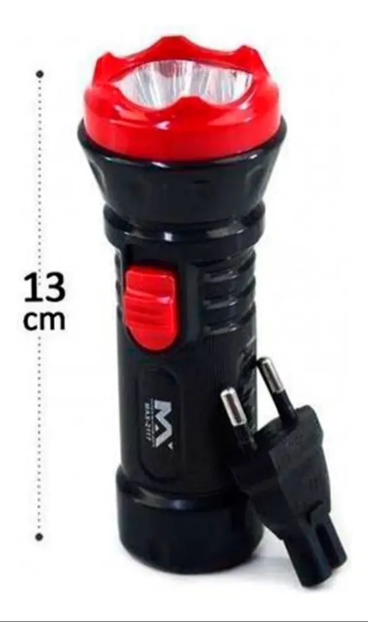 Lanterna Maximidia 4 leds para camping e pesca RECARREGÁVEL E BIVOLT  - Foto 4