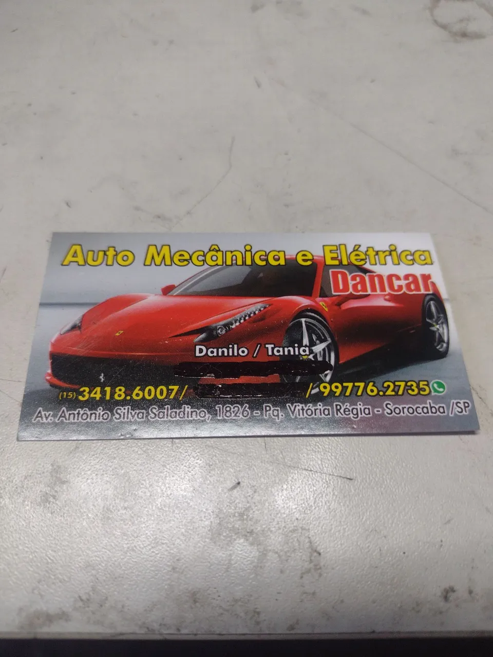 Contrato mecânico de automóveis 
