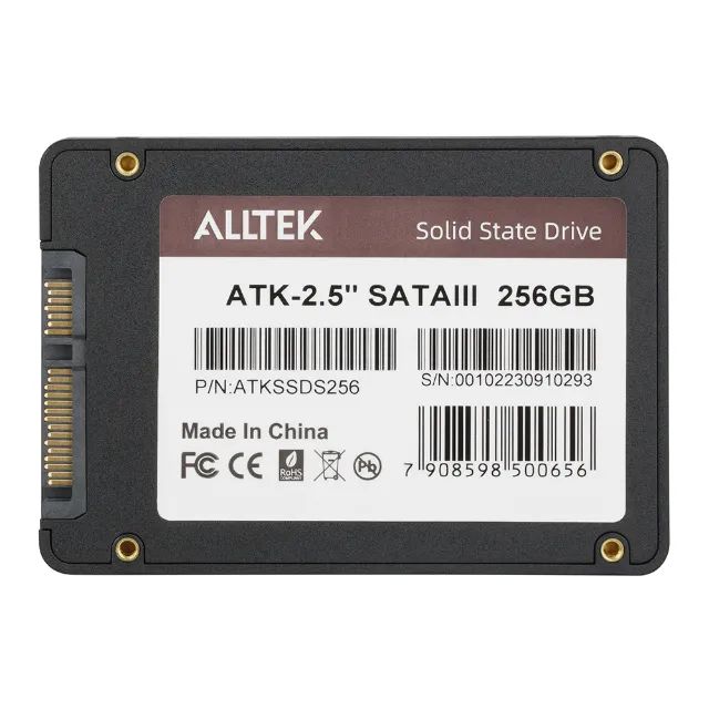 SSD tipo Sata III - NOVO, 256GB, 6GBs,  leitura de 550MB/s e Gravação de 500MB/s - Foto 3