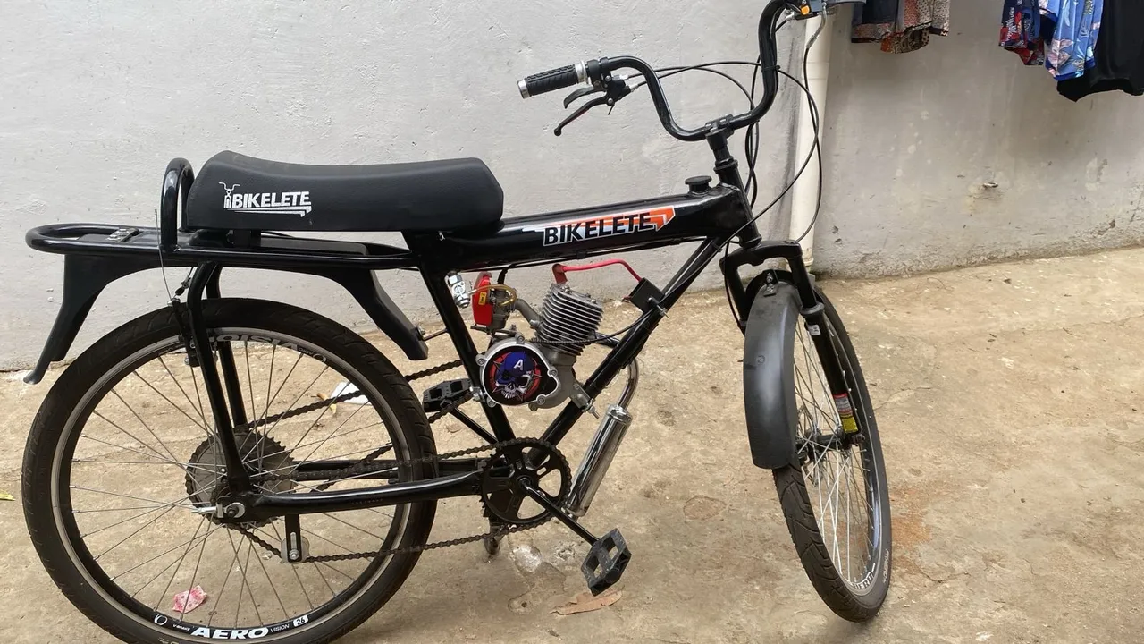 Bicicleta com motor 2 tempos