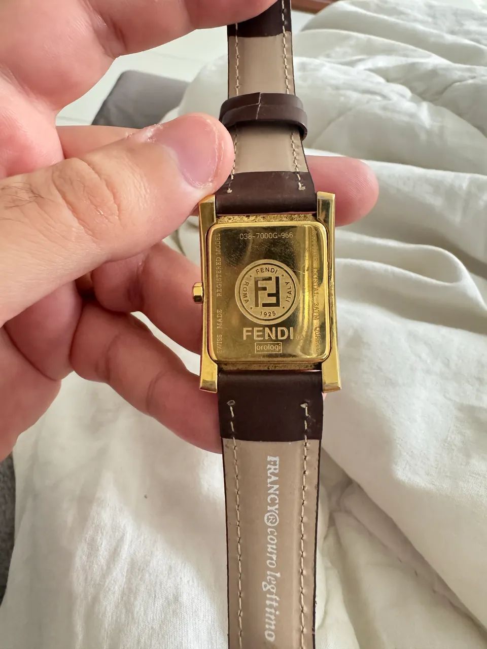 Relógio FENDI Orologi Original Swiss Made - Banho de Ouro 18k