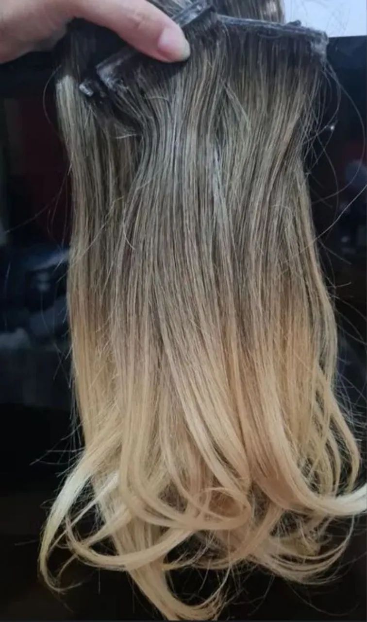 Mega Hair Loiro Claro - 100% Humano