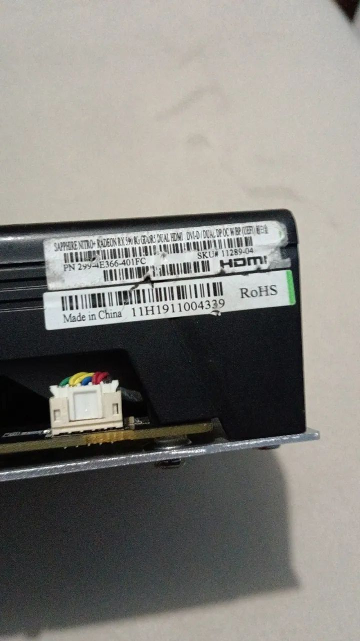 PLACA DE VÍDEO SAPPHIRE RX 590 8GB NITRO+ SPECIAL EDITION - Placas