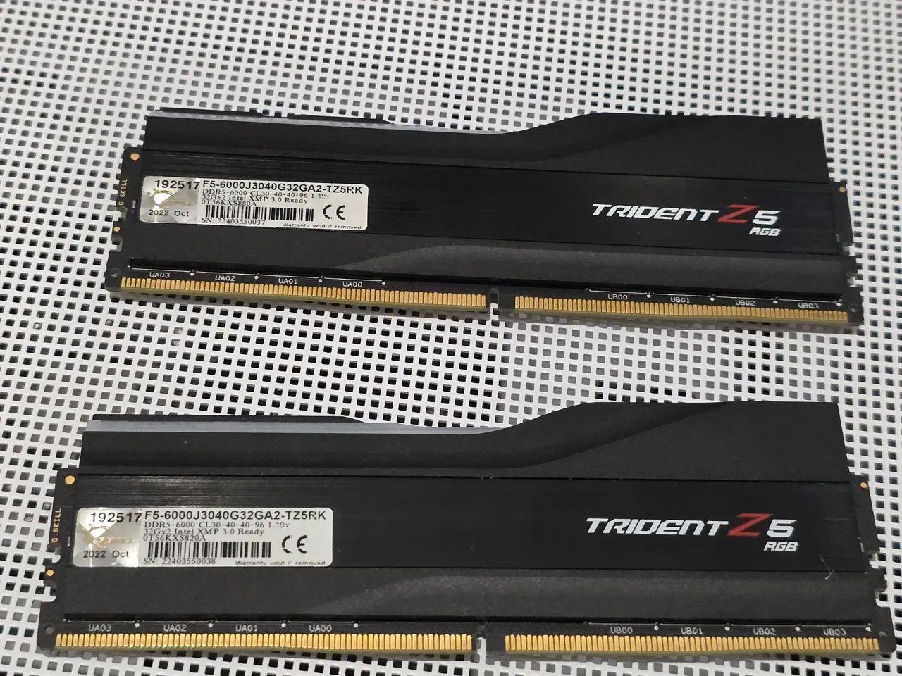 Memória RAM GSkill Trident Z RGB DDR5 64gb cl30 6000mhz16GB