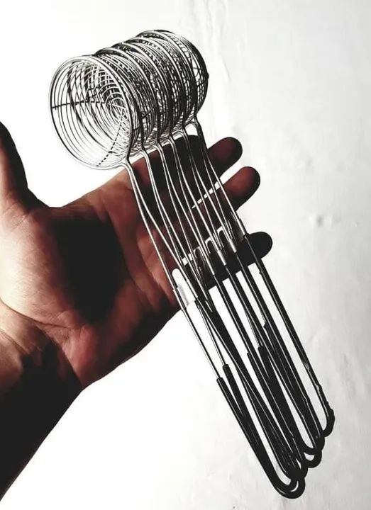 Escumadeiras Filtro Malha de Aranha - 6 Unidades - 27 cm - Bom Estado Conservação  - Foto 4