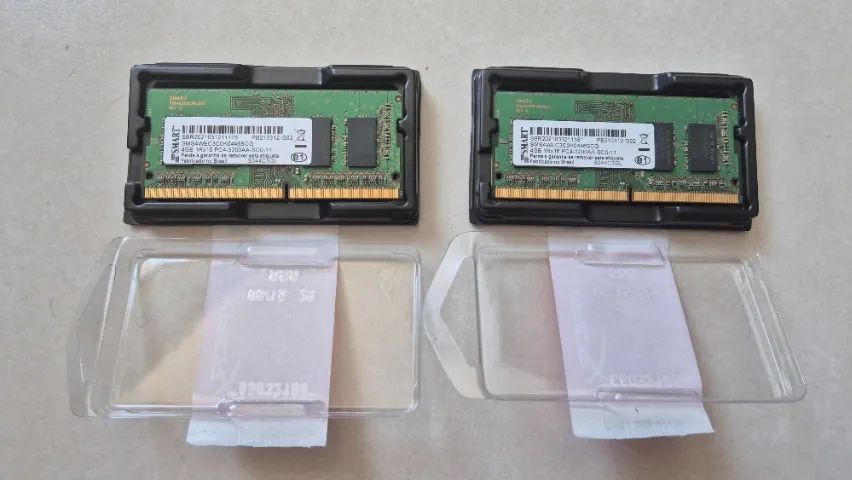 Kit 2x4GB SoDIMM DDR4 3200 Mhz - Marco: Smart - para notebooks