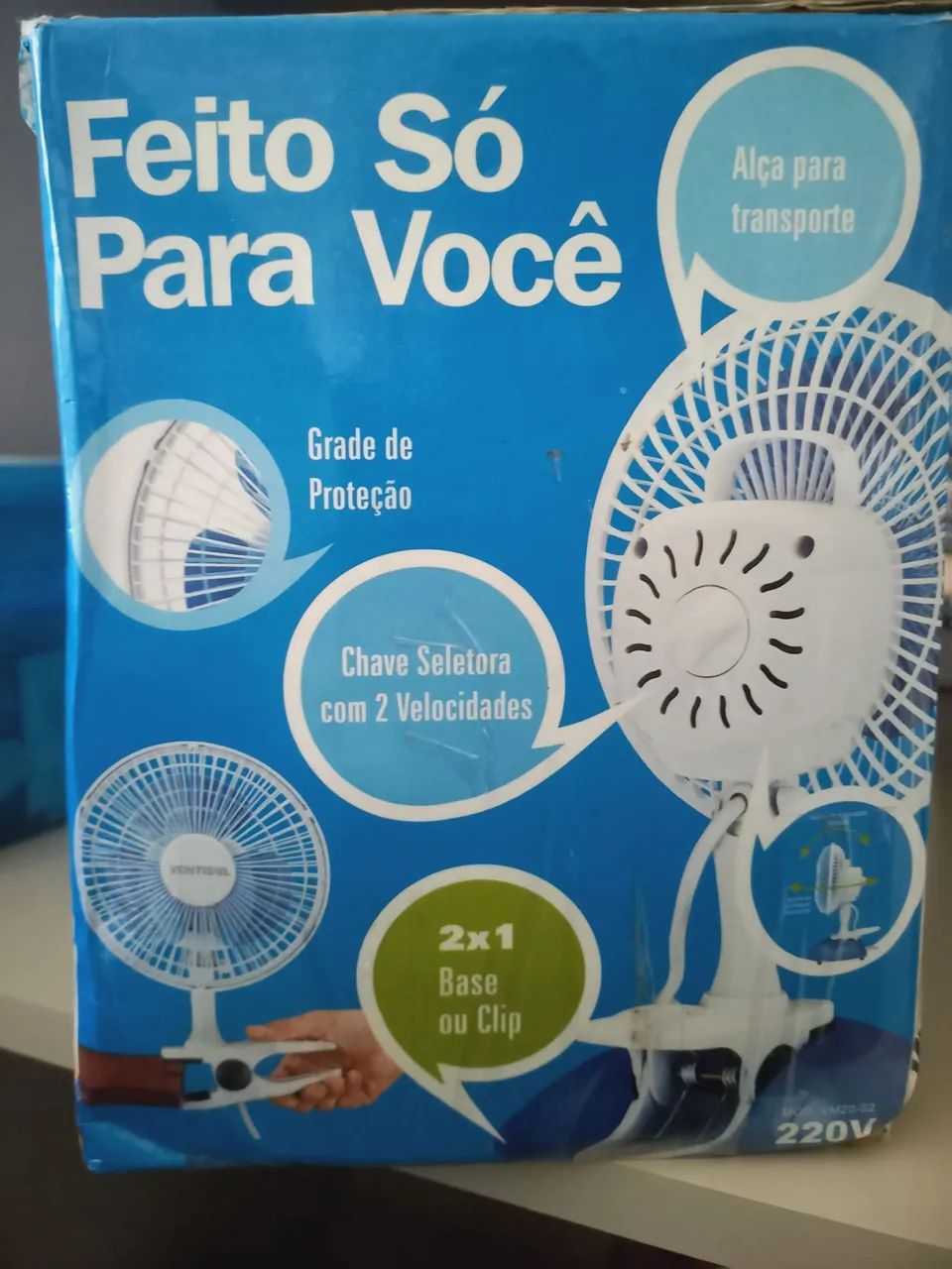Ventilador pessoal MINI 20 VENTISOL - 220V - Foto 2
