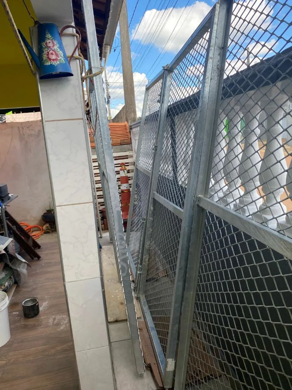 Portão de grade em aluminio não enferruja.