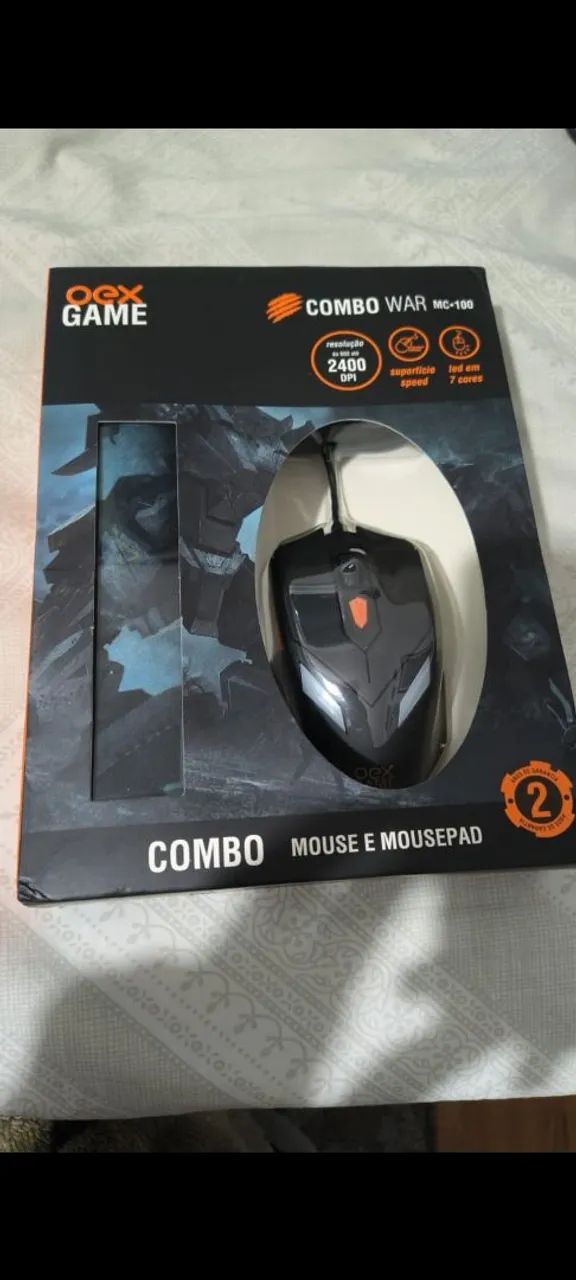 Combo Gamer Oex Game - Mouse e Mousepad