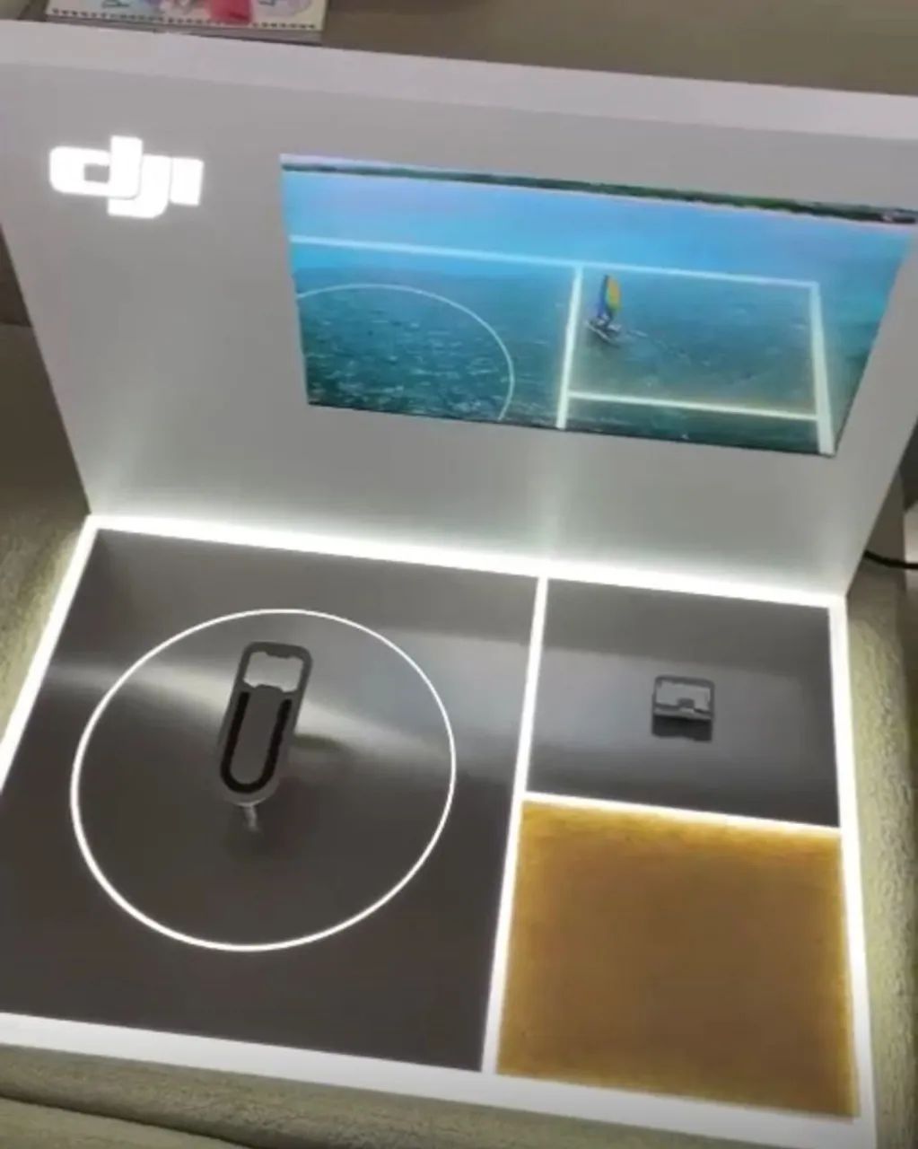 Expositor da DJI muito lindo