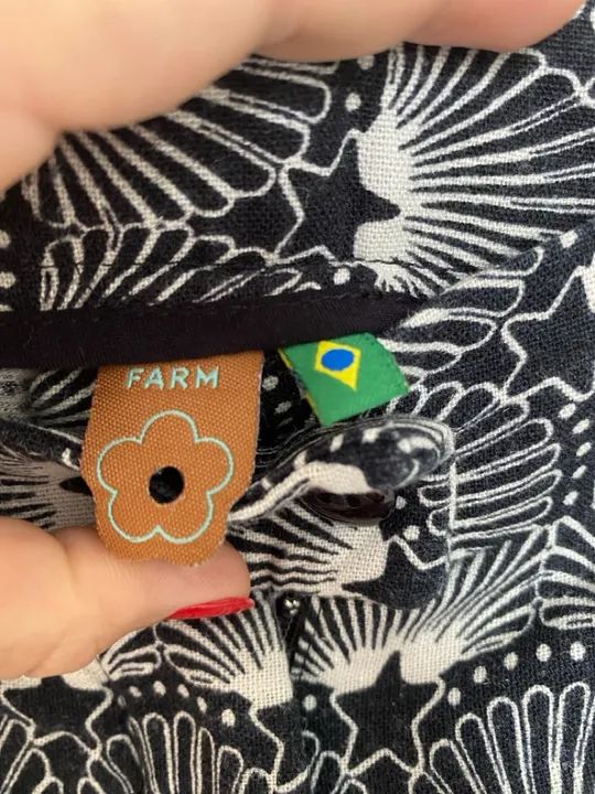 Pantacout da Farm P tecido linho - Foto 5