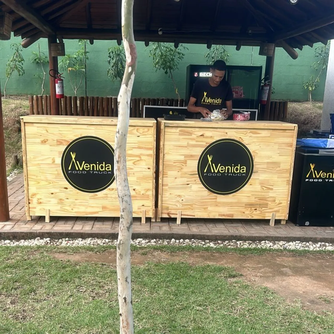 Balcão desmontável para eventos