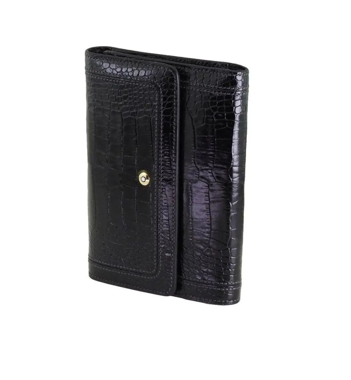 Carteira Montblanc Couro Croco - Elegância e Sofisticação - Foto 5